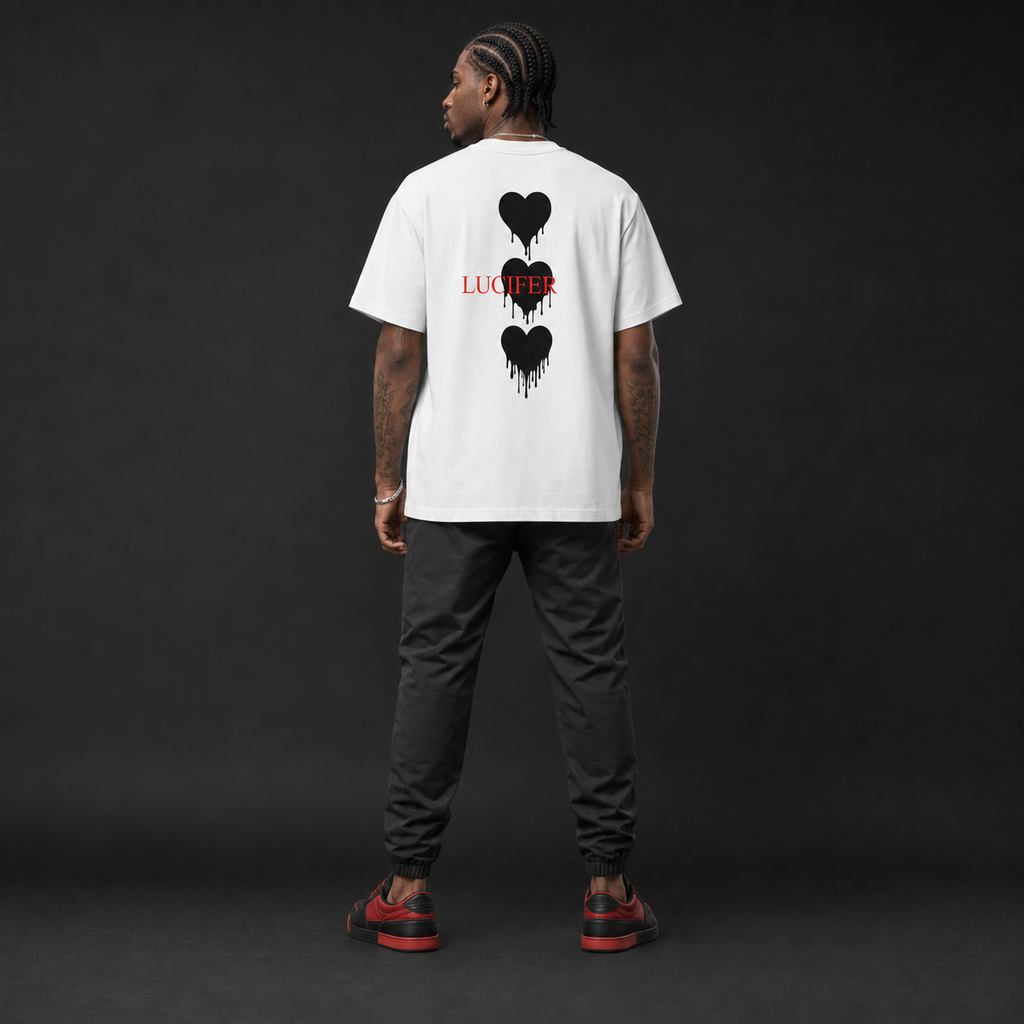 FALLEN HEART BLACK T-SHIRT