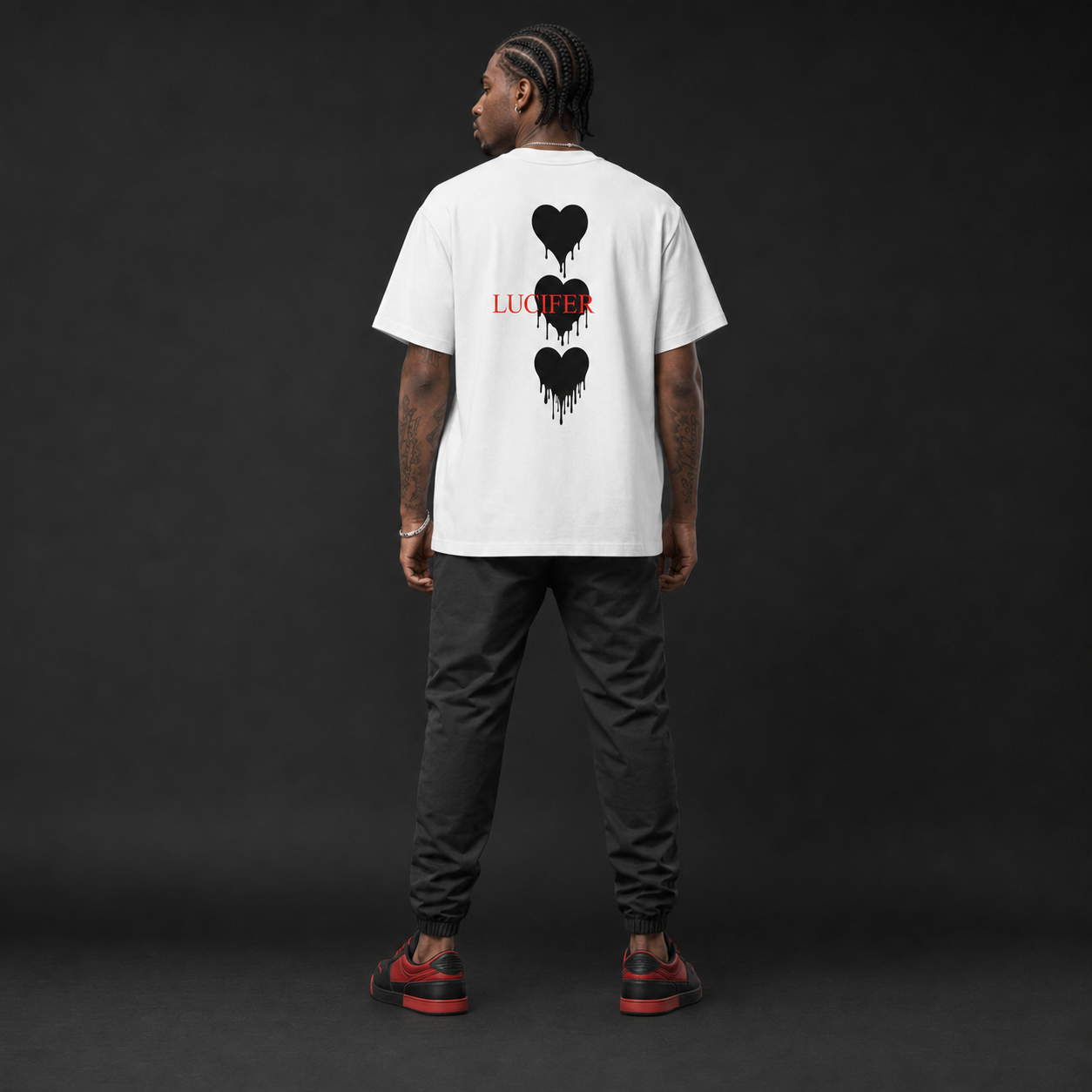 FALLEN HEART BLACK T-SHIRT