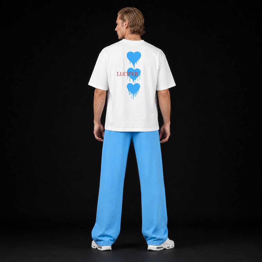 FALLEN HEART BLUE T-SHIRT
