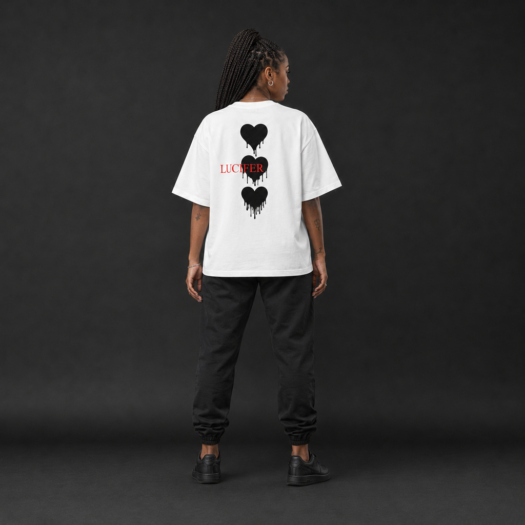FALLEN HEART BLACK T-SHIRT