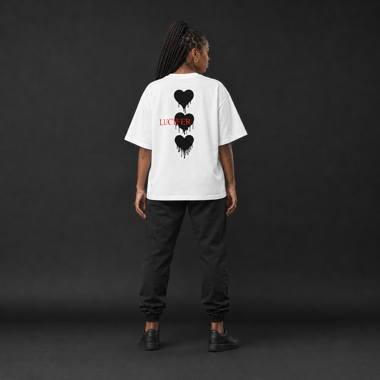 FALLEN HEART BLACK T-SHIRT